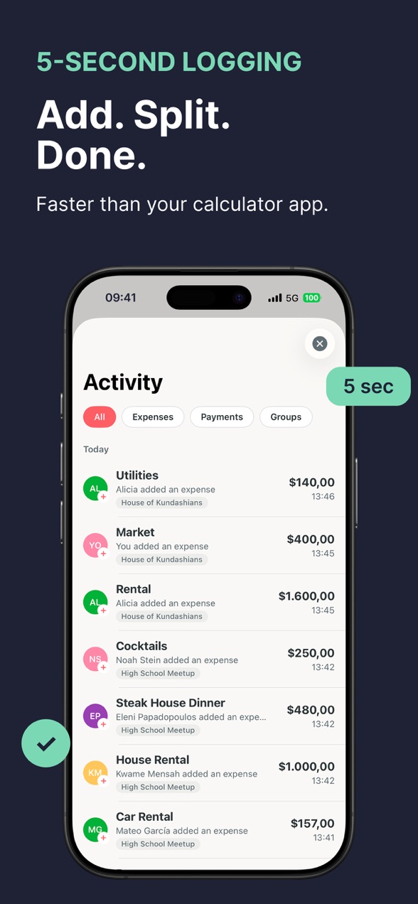 Tabb add expense screen